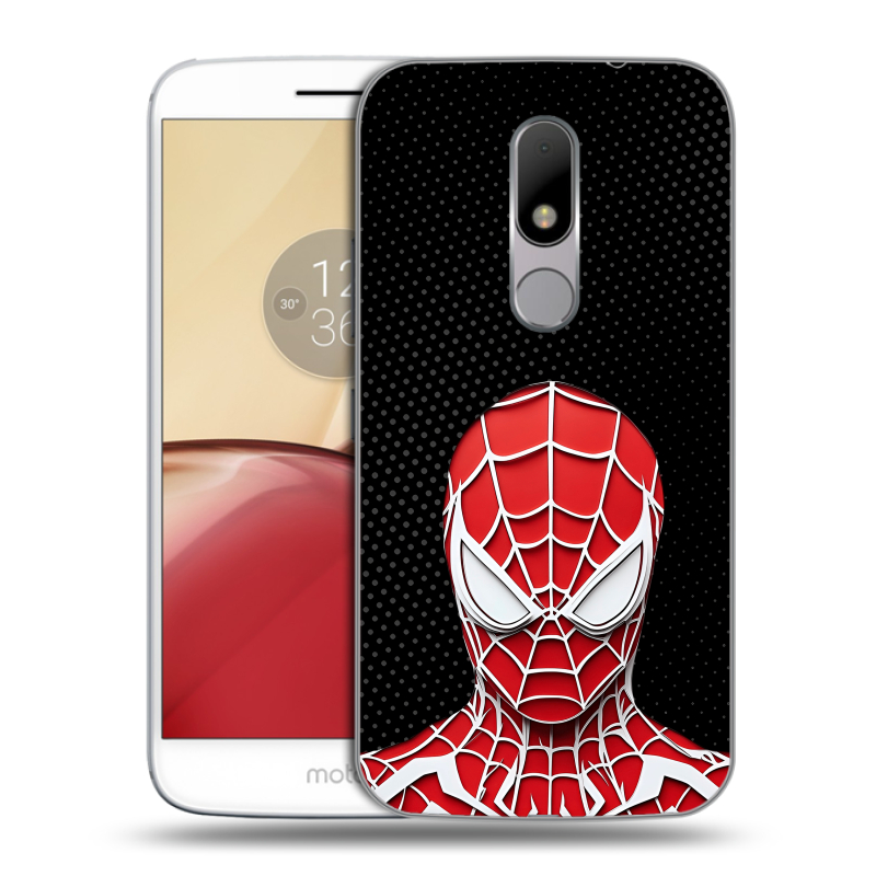 Пластиковый чехол на Lenovo Moto M с принтом человек паук spiderman Пластиковый чехол на Lenovo Moto M с принтом человек паук spiderman
