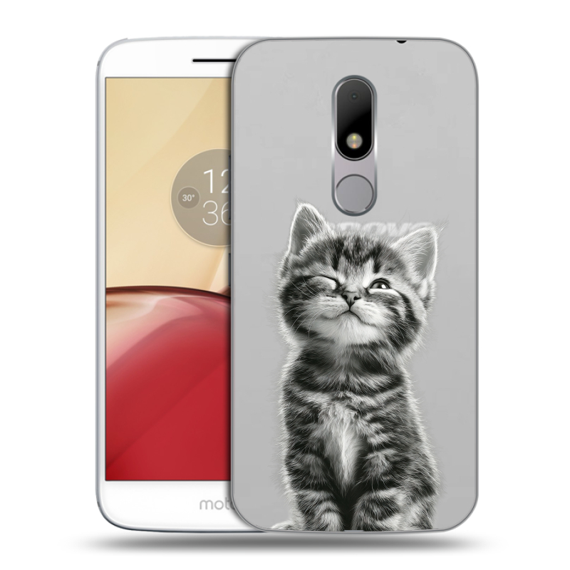 Силиконовый чехол на Lenovo Moto M с принтом Котенок Силиконовый чехол на Lenovo Moto M с принтом Котенок