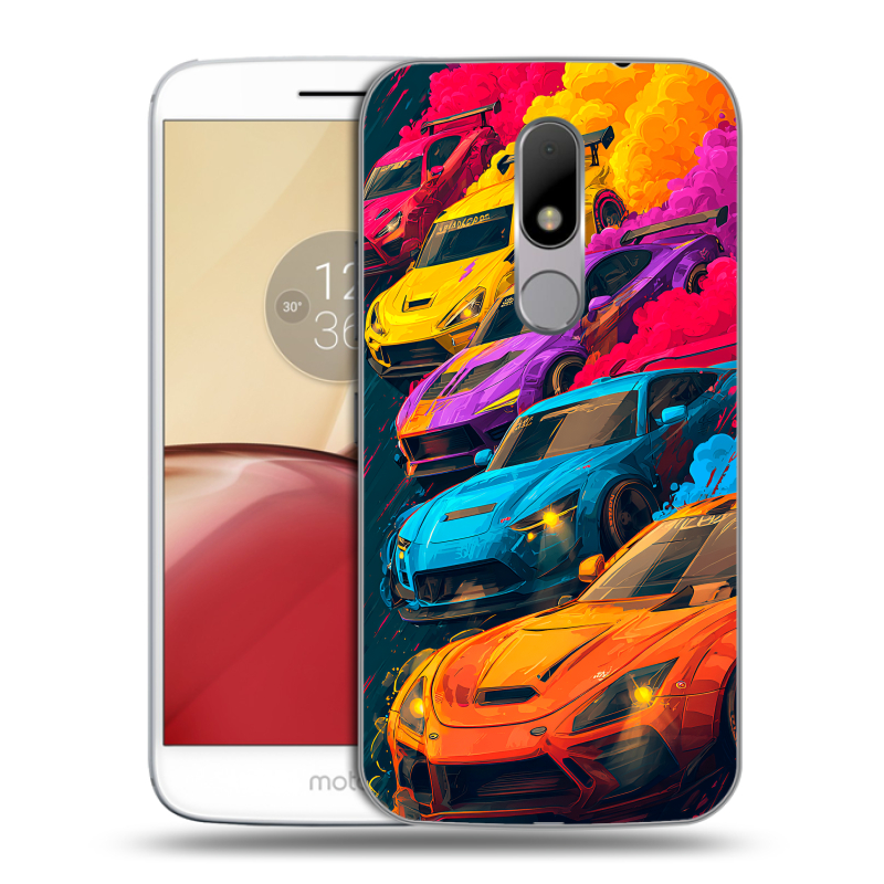 Пластиковый чехол на Lenovo Moto M с принтом Тачки Пластиковый чехол на Lenovo Moto M с принтом Тачки