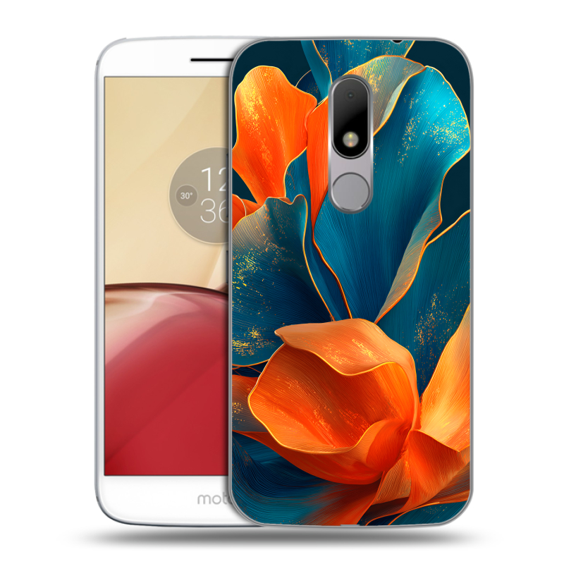 Силиконовый чехол на Lenovo Moto M с принтом Цветы Силиконовый чехол на Lenovo Moto M с принтом Цветы