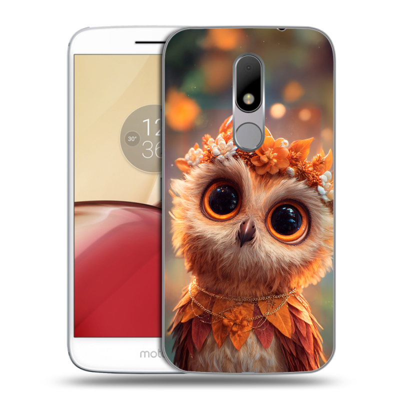Силиконовый чехол на Lenovo Moto M с принтом Милая сова Силиконовый чехол на Lenovo Moto M с принтом Милая сова