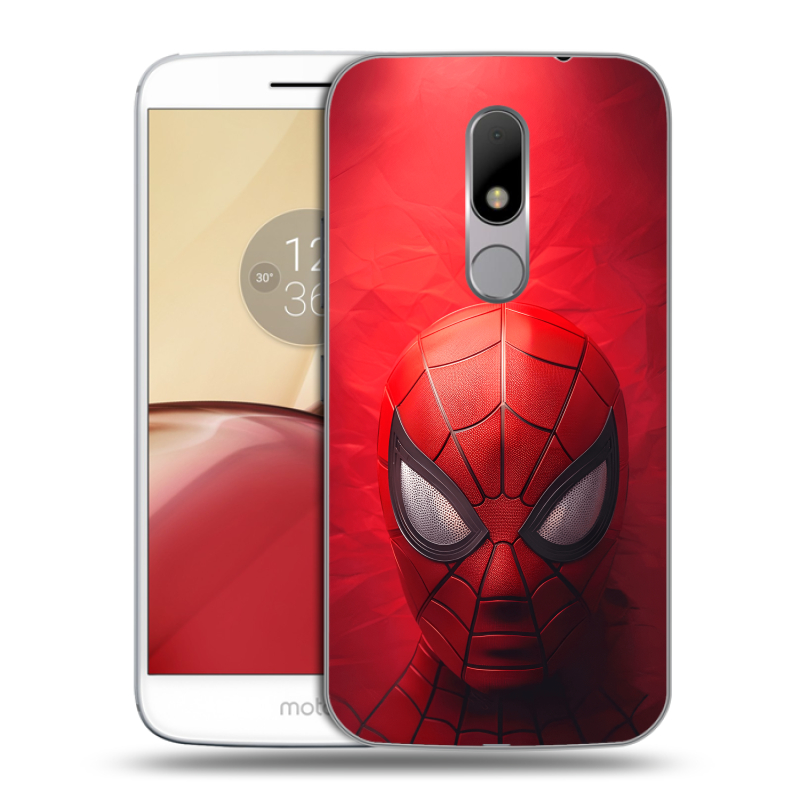 Силиконовый чехол на Lenovo Moto M с принтом Spiderman Человек паук Силиконовый чехол на Lenovo Moto M с принтом Spiderman Человек паук