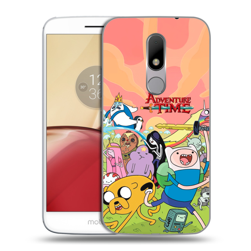 Силиконовый чехол на Lenovo Moto M с принтом Adventure time Время приключений Силиконовый чехол на Lenovo Moto M с принтом Adventure time Время приключений