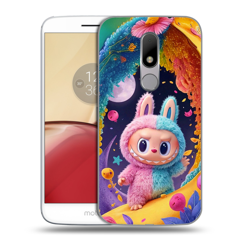 Силиконовый чехол на Lenovo Moto M с принтом Labubu Лабубу Силиконовый чехол на Lenovo Moto M с принтом Labubu Лабубу