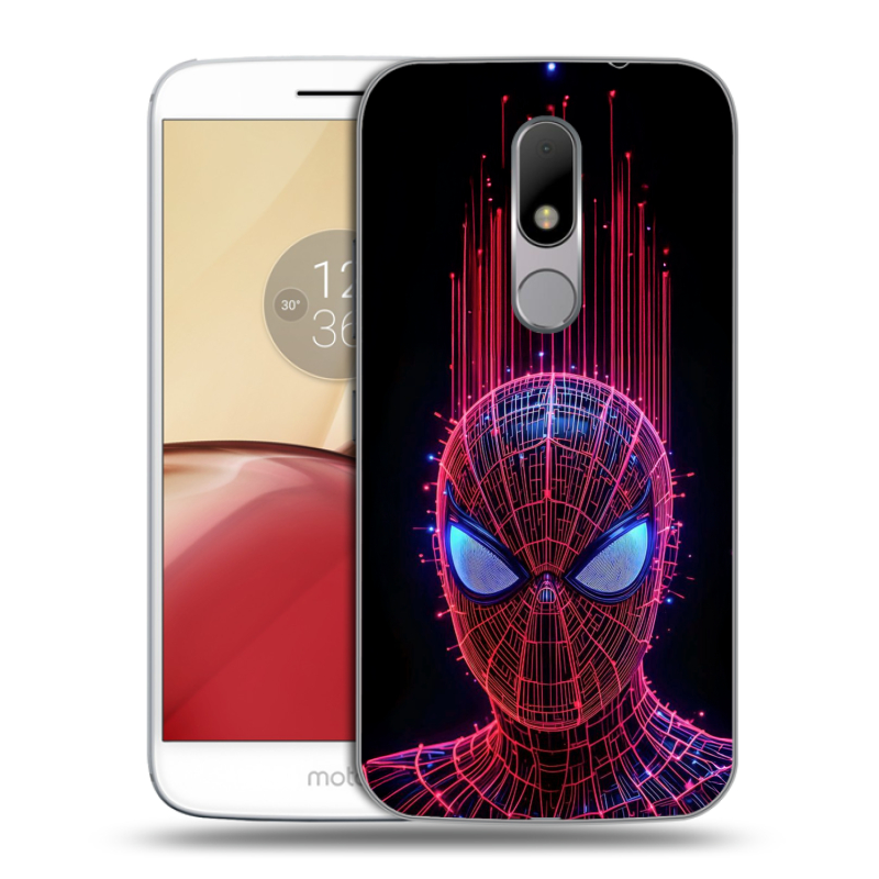 Силиконовый чехол на Lenovo Moto M с принтом Spiderman Человек паук Силиконовый чехол на Lenovo Moto M с принтом Spiderman Человек паук