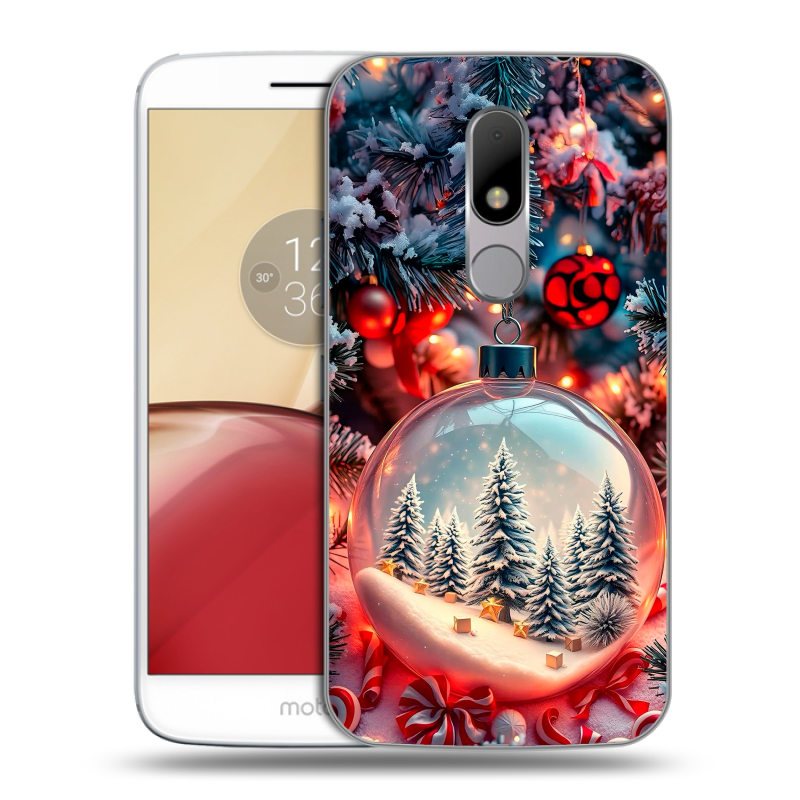 Пластиковый чехол на Lenovo Moto M с принтом Новый год Пластиковый чехол на Lenovo Moto M с принтом Новый год