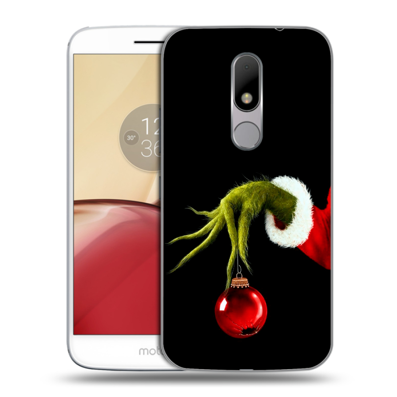 Пластиковый чехол на Lenovo Moto M с принтом Новый год Гринч Пластиковый чехол на Lenovo Moto M с принтом Новый год Гринч