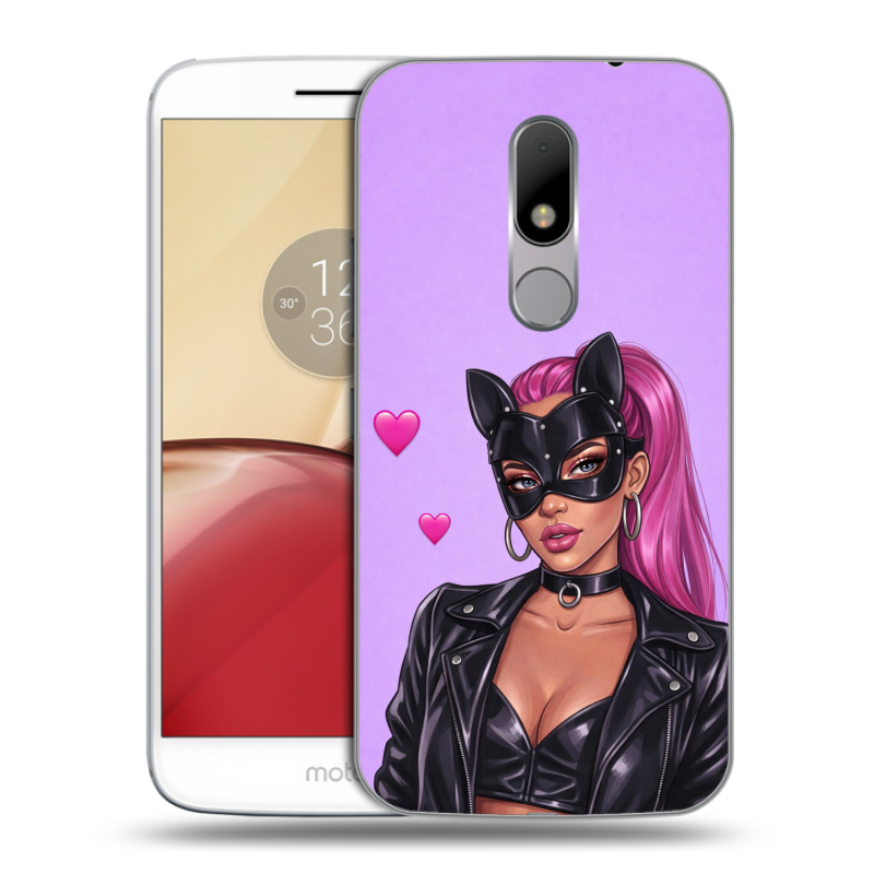 Силиконовый чехол на Lenovo Moto M с принтом женский Силиконовый чехол на Lenovo Moto M с принтом женский