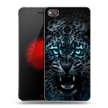 Силиконовый чехол на ZTE Nubia Z11 Mini S с принтом Темный леопард Силиконовый чехол на ZTE Nubia Z11 Mini S с принтом Темный леопард