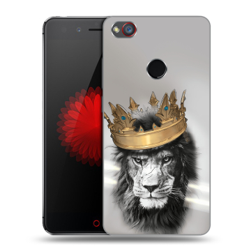 Силиконовый чехол на ZTE Nubia Z11 Mini S с принтом Лев с короной Силиконовый чехол на ZTE Nubia Z11 Mini S с принтом Лев с короной