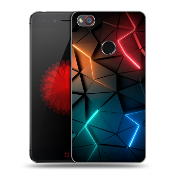 Силиконовый чехол на ZTE Nubia Z11 Mini S с принтом Абстракция неон Силиконовый чехол на ZTE Nubia Z11 Mini S с принтом Абстракция неон