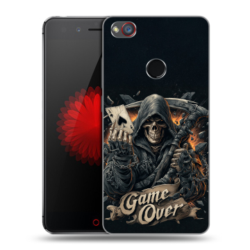 Силиконовый чехол на ZTE Nubia Z11 Mini S с принтом Скелет карты Силиконовый чехол на ZTE Nubia Z11 Mini S с принтом Скелет карты