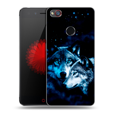 Силиконовый чехол на ZTE Nubia Z11 Mini S с принтом Волки Силиконовый чехол на ZTE Nubia Z11 Mini S с принтом Волки