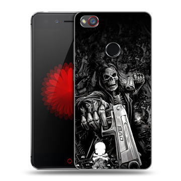 Силиконовый чехол на ZTE Nubia Z11 Mini S с принтом Скелет Силиконовый чехол на ZTE Nubia Z11 Mini S с принтом Скелет
