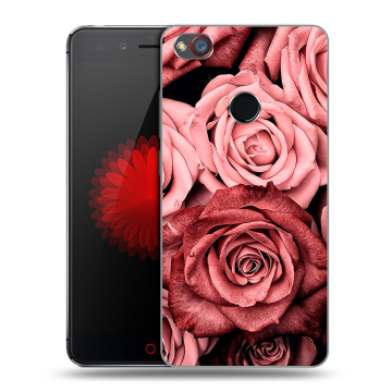 Силиконовый чехол на ZTE Nubia Z11 Mini S с принтом Цветы розы Силиконовый чехол на ZTE Nubia Z11 Mini S с принтом Цветы розы