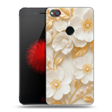 Силиконовый чехол на ZTE Nubia Z11 Mini S с принтом Цветы