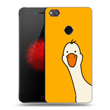 Силиконовый чехол на ZTE Nubia Z11 Mini S с принтом Утка