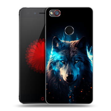 Силиконовый чехол на ZTE Nubia Z11 Mini S с принтом Волк ночной