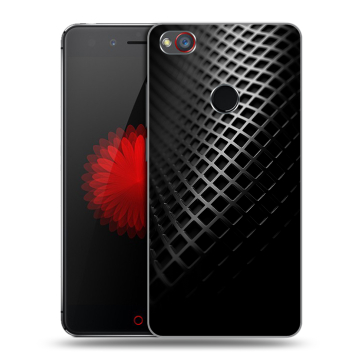 Силиконовый чехол на ZTE Nubia Z11 Mini S с принтом Текстура металла