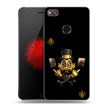 Силиконовый чехол на ZTE Nubia Z11 Mini S с принтом Золотой скрудж макдак