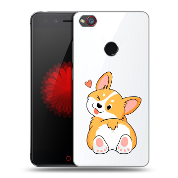Силиконовый чехол на ZTE Nubia Z11 Mini S с принтом Корги