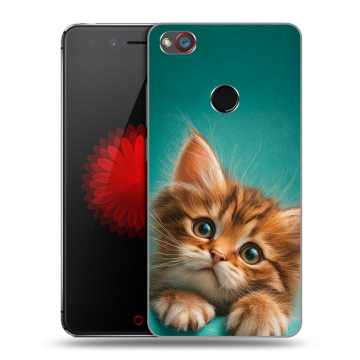 Силиконовый чехол на ZTE Nubia Z11 Mini S с принтом котенок