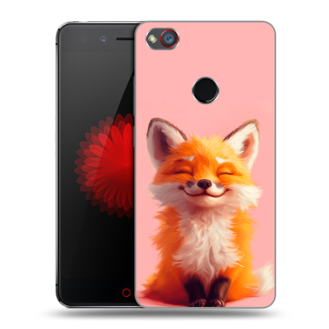 Силиконовый чехол на ZTE Nubia Z11 Mini S с принтом милая лиса
