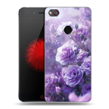 Силиконовый чехол на ZTE Nubia Z11 Mini S с принтом Розы цветы