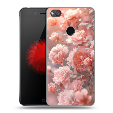 Силиконовый чехол на ZTE Nubia Z11 Mini S с принтом Розовые розы