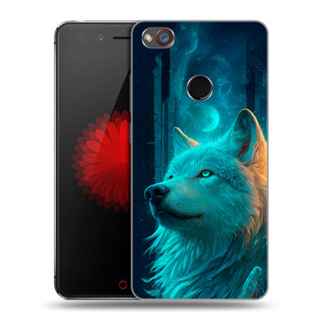 Силиконовый чехол на ZTE Nubia Z11 Mini S с принтом бабочки саккура