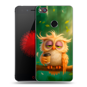 Силиконовый чехол на ZTE Nubia Z11 Mini S с принтом сова