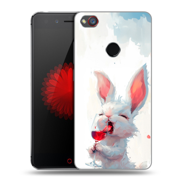 Силиконовый чехол на ZTE Nubia Z11 Mini S с принтом кролик зайчик