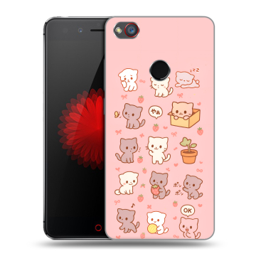 Силиконовый чехол на ZTE Nubia Z11 Mini S с принтом Hello Kitty Хелоу Кити