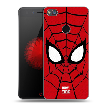Силиконовый чехол на ZTE Nubia Z11 Mini S с принтом человек паук spiderman