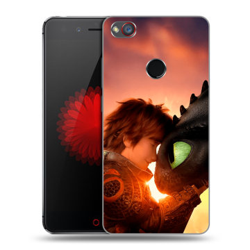 Силиконовый чехол на ZTE Nubia Z11 Mini S с принтом Как приручить дракона