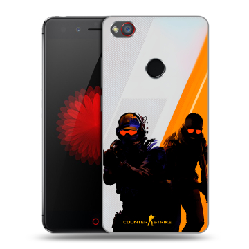 Силиконовый чехол на ZTE Nubia Z11 Mini S с принтом Контер страйк Counter strike