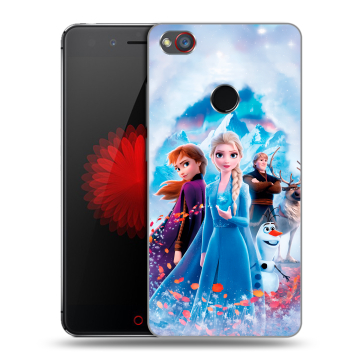 Силиконовый чехол на ZTE Nubia Z11 Mini S с принтом Холодное сердце Frozen