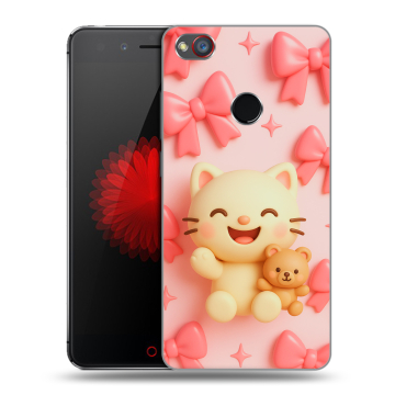 Силиконовый чехол на ZTE Nubia Z11 Mini S с принтом для девочек