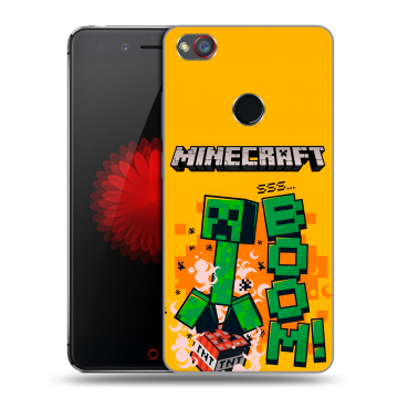 Силиконовый чехол на ZTE Nubia Z11 Mini S с принтом Майнкрафт Minecraft