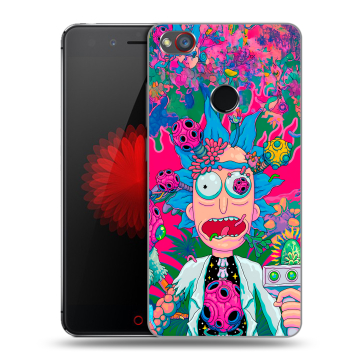 Силиконовый чехол на ZTE Nubia Z11 Mini S с принтом Рик и Морти Rick Morty