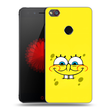 Силиконовый чехол на ZTE Nubia Z11 Mini S с принтом спанчбоб спанч боб