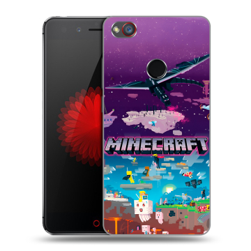 Силиконовый чехол на ZTE Nubia Z11 Mini S с принтом Майнкрафт Minecraft