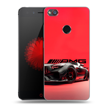 Силиконовый чехол на ZTE Nubia Z11 Mini S с принтом Мерседес Mercedes AMG