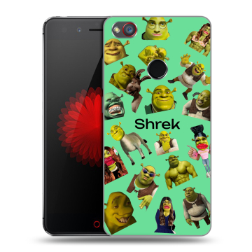 Силиконовый чехол на ZTE Nubia Z11 Mini S с принтом Шрек Shrek