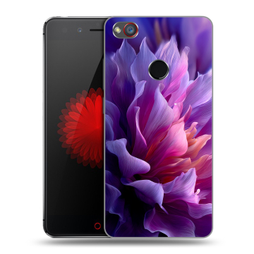 Силиконовый чехол на ZTE Nubia Z11 Mini S с принтом женский цветы