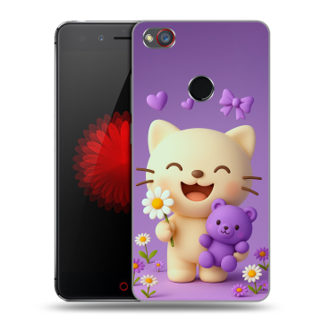 Силиконовый чехол на ZTE Nubia Z11 Mini S с принтом для девочек