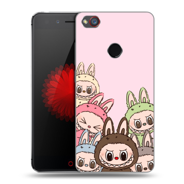 Силиконовый чехол на ZTE Nubia Z11 Mini S с принтом Лабубу