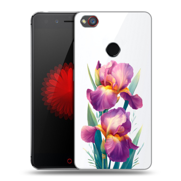 Силиконовый чехол на ZTE Nubia Z11 Mini S с принтом Цветы орхидеи