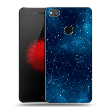 Силиконовый чехол на ZTE Nubia Z11 Mini S с принтом Космос звезды