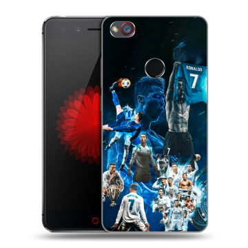 Силиконовый чехол на ZTE Nubia Z11 Mini S с принтом Реал Роналдо